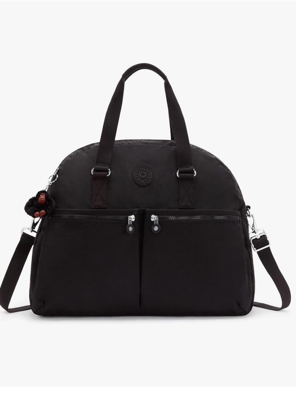 Kipling Women's Eugina Satchel, Handmade, Removable Shoulder Strap, Outer Pocket